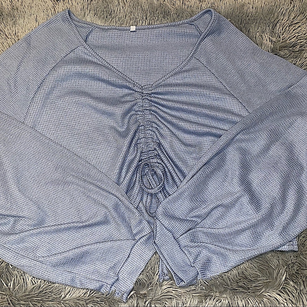 Plus Size Drawstring Top